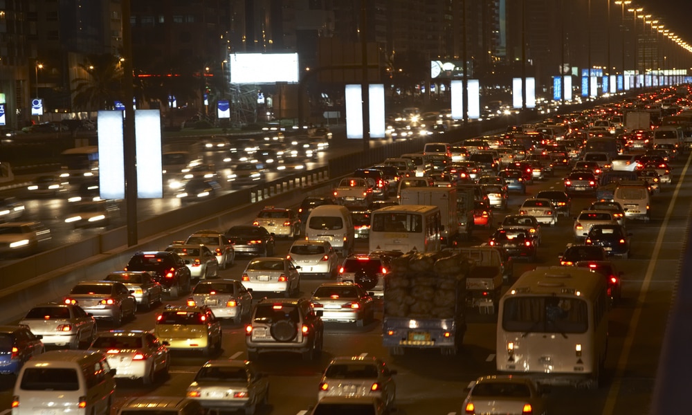 Traffic congestion in Dubai